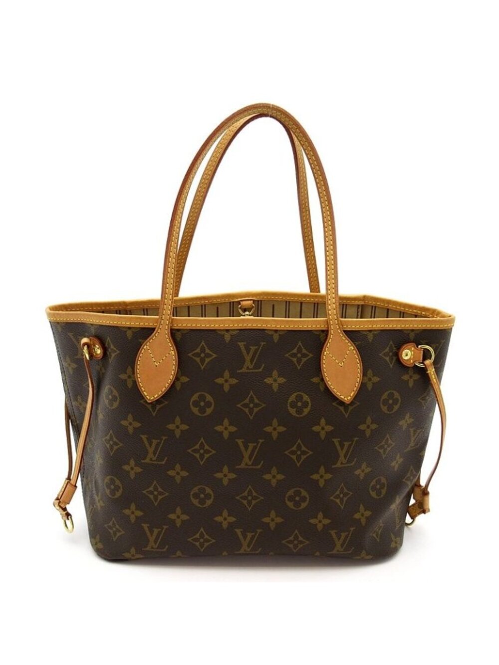 Louis Vuitton Neverfull PM Monogram Tote Bag Brown